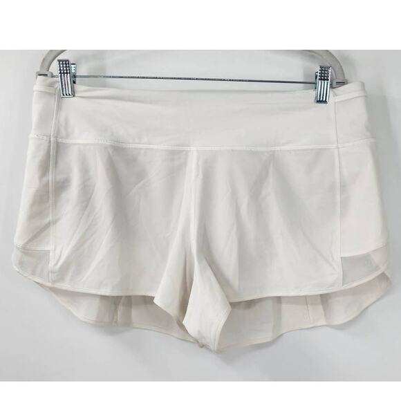 Lululemon Mesh Over Miles Short *3" White Size 12 Running Outdoor Athletic - Picture 6 of 12